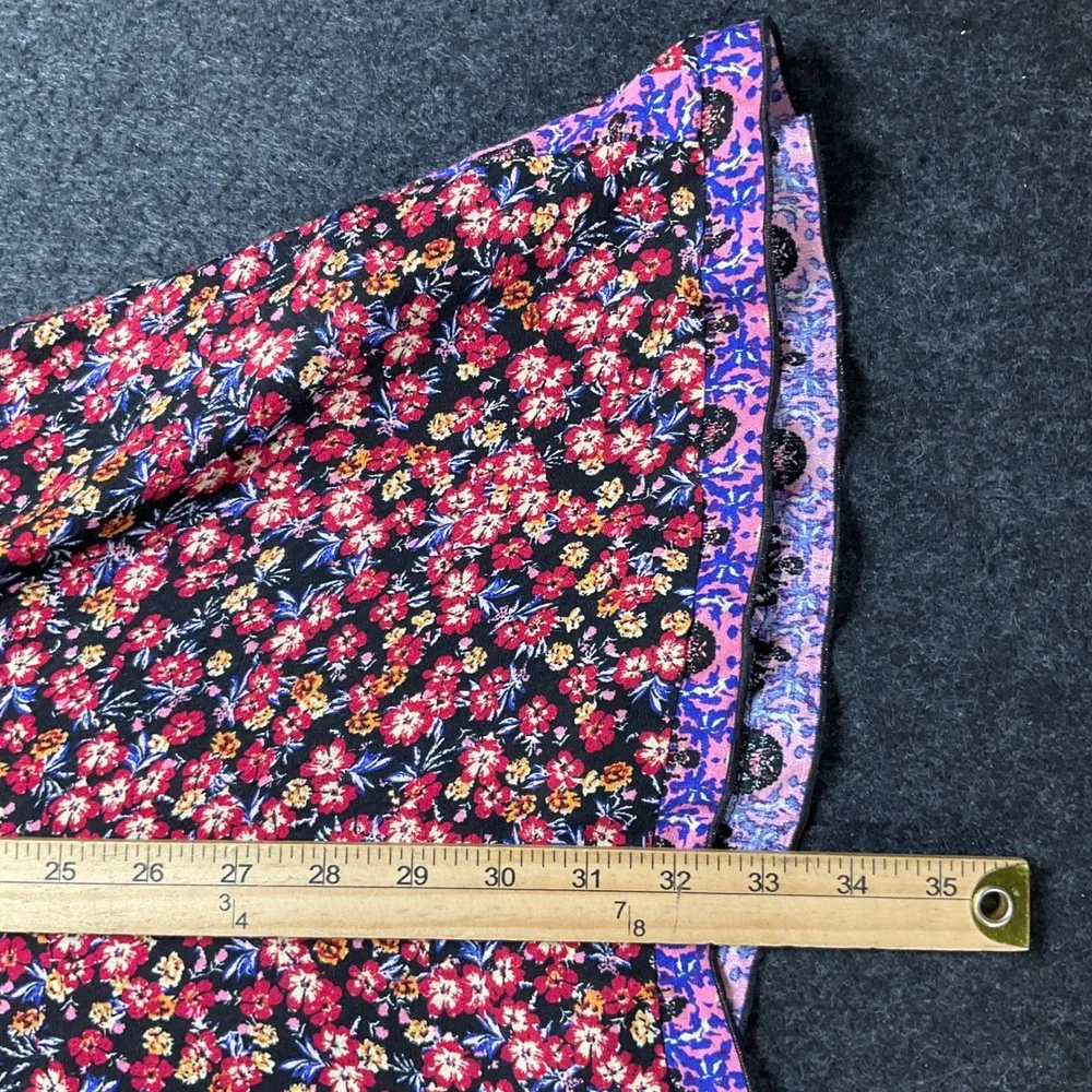 Free People Slip Dress Women XS East Willow Mini Black Floral Lace Boho Festival